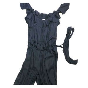 Black Pant Jumpsuit with Butterfly Sleeves